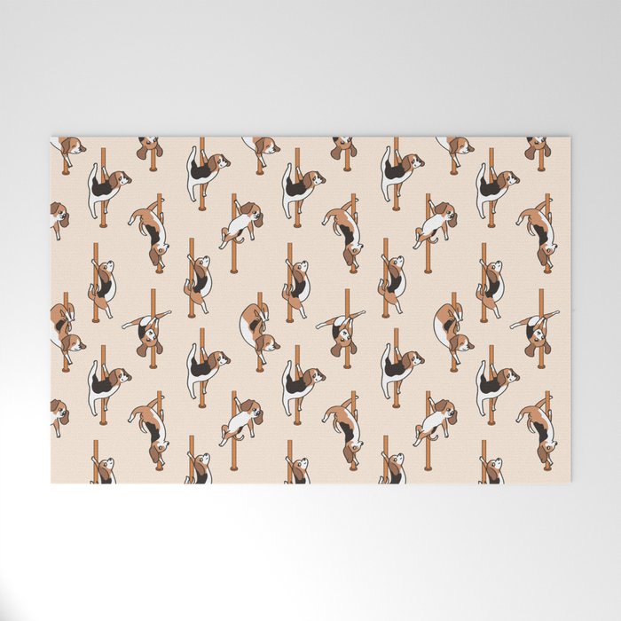 Beagle Pole Dancing Club Welcome Mat Gallery Image 1