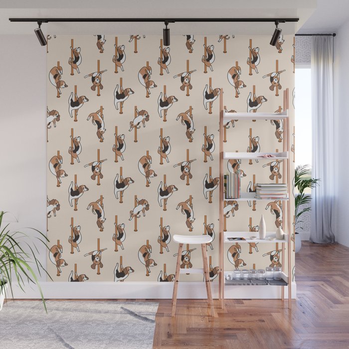 Beagle Pole Dancing Club Wall Mural Gallery Image 1