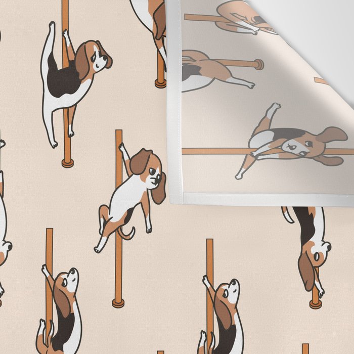 Beagle Pole Dancing Club Wall Tapestry Gallery Image 3