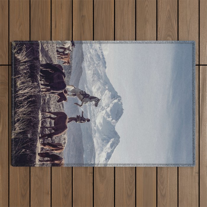 Wild Horses Outdoor Rug Gallery Image 1
