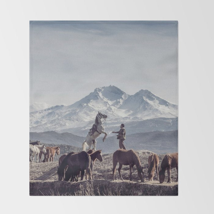 Wild Horses Throw Blanket Gallery Image 2