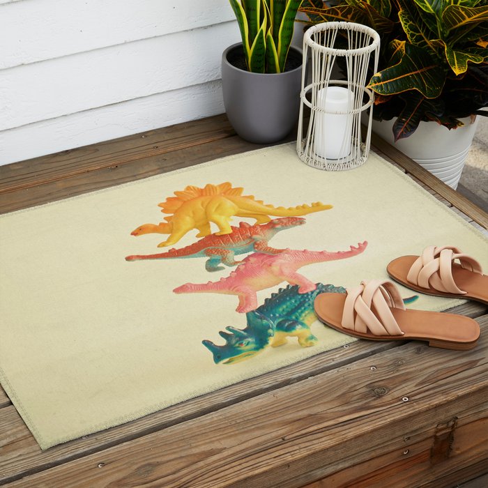 Dinosaur Antics Outdoor Rug Gallery Image 2