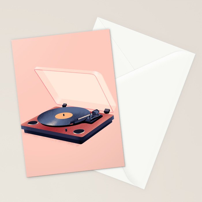 Music in History - Record Player Stationery Card Gallery Image 2