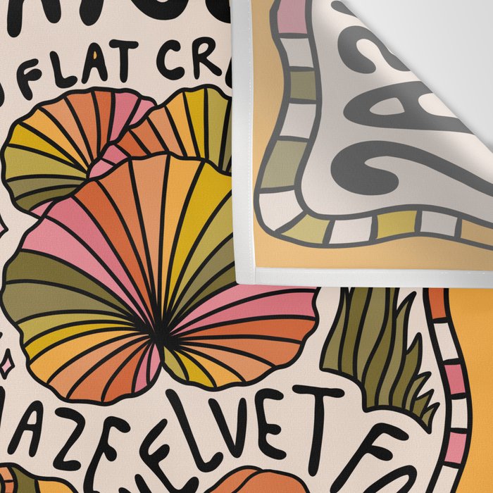 Mushrooms of Kansas Wall Tapestry Gallery Image 3