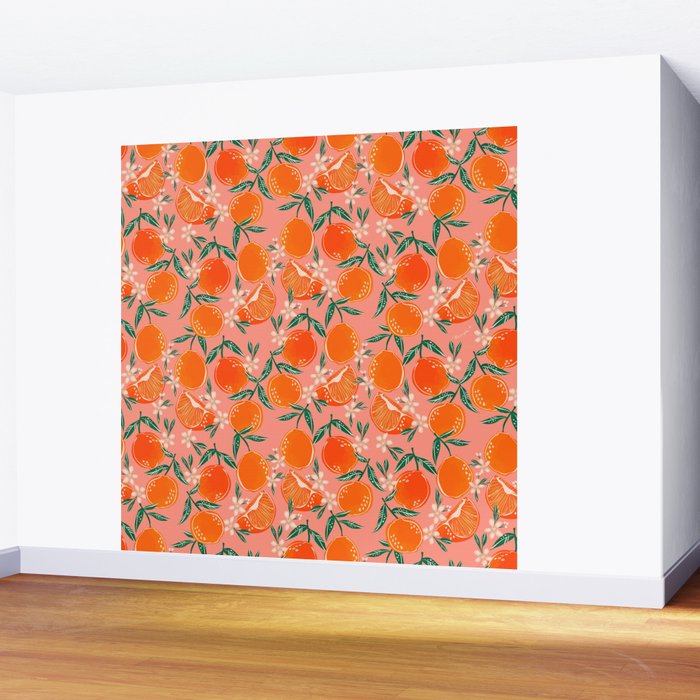 Fresh tangerines Wall Mural Gallery Image 2