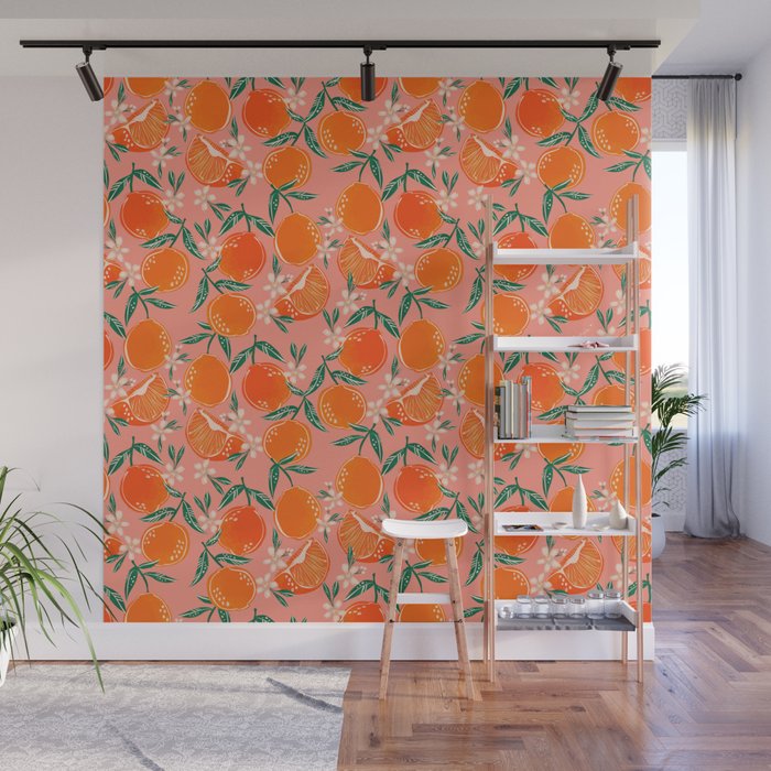 Fresh tangerines Wall Mural Gallery Image 1