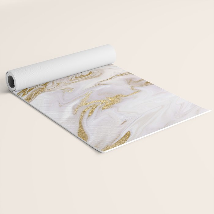 Liquid gold marble II Yoga Mat Gallery Image 2