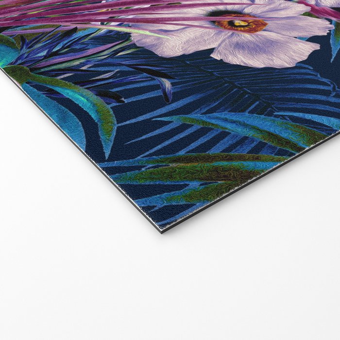 Night Forest Flamingos Welcome Mat Gallery Image 2