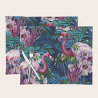 Night Forest Flamingos Placemat Gallery Image 1