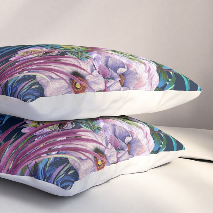 Night Forest Flamingos Pillow Sham Gallery Image 3