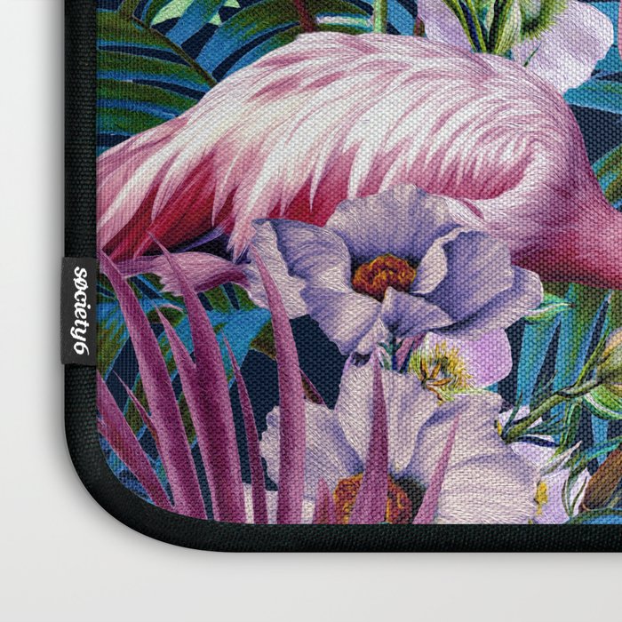 Night Forest Flamingos Laptop Sleeve Gallery Image 3