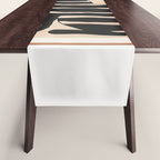 Black Cat with Bold Stripes Table Runner Gallery Image 1