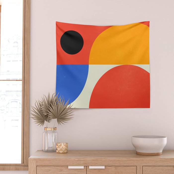 BAUHAUS 07: Exhibition 1923 | Mid Century Series Wall Tapestry Gallery Image 2