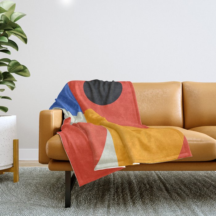 BAUHAUS 07: Exhibition 1923 | Mid Century Series Throw Blanket Gallery Image 1