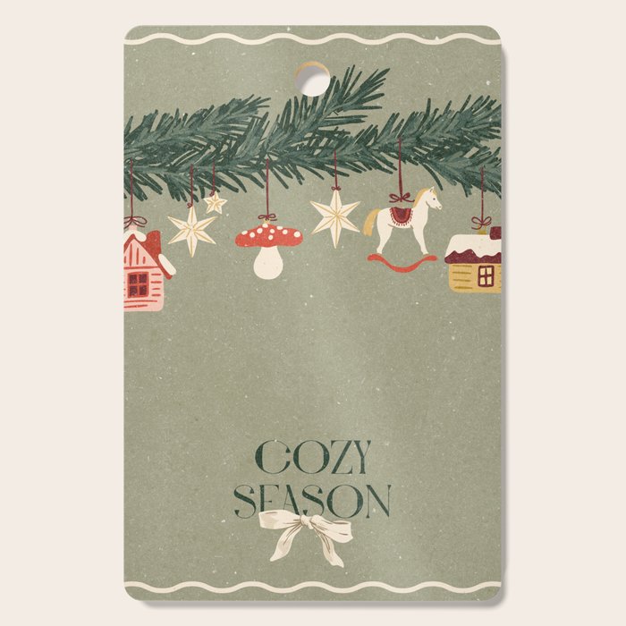 Toys on the Christmas tree. Cozy season Cutting Board Gallery Image 1