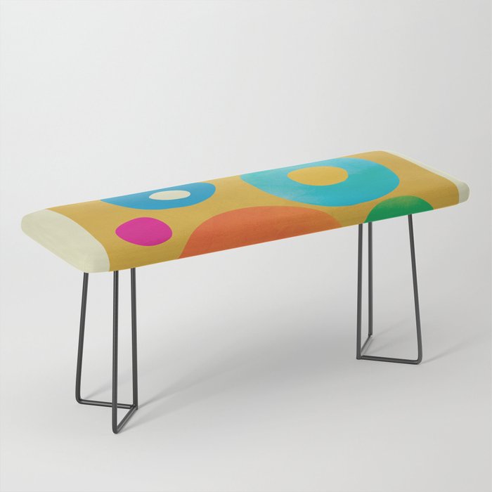 Mid-Century Abstract Balance 16 Bench Gallery Image 1