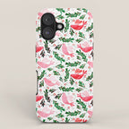 Festive Birds - christmas pattern no2 iPhone Case Gallery Image 1