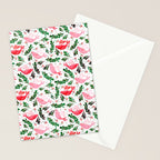 Festive Birds - christmas pattern no2 Stationery Card Gallery Image 2