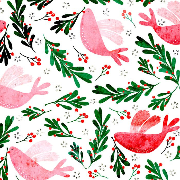 Festive Birds - christmas pattern no2 Coffee Mug Gallery Image 2