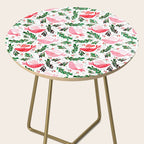 Festive Birds - christmas pattern no2 Side Table Gallery Image 2