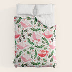 Festive Birds - christmas pattern no2 Comforter Gallery Image 6