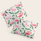 Festive Birds - christmas pattern no2 Pillow Sham Gallery Image 3