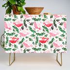 Festive Birds - christmas pattern no2 Credenza Gallery Image 1