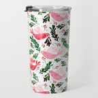 Festive Birds - christmas pattern no2 Travel Mug Gallery Image 3
