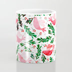 Festive Birds - christmas pattern no2 Coffee Mug Gallery Image 4