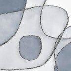 Abstract Line Work Blue Grey Coffee Mug Gallery Image 2