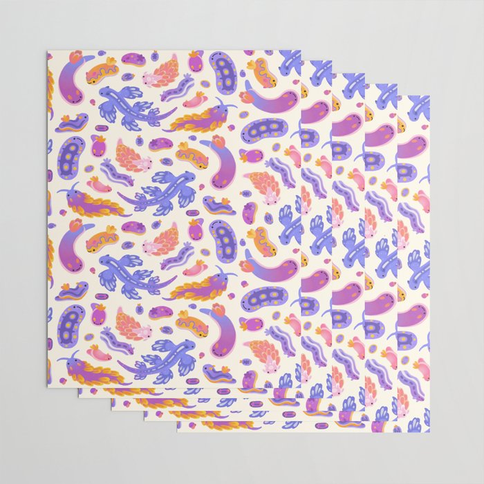 sea slug - pastel Wrapping Paper Gallery Image 3
