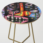 Big Mouth Graffiti Urban Art Collage in the Streets of Bologna Side Table Gallery Image 2