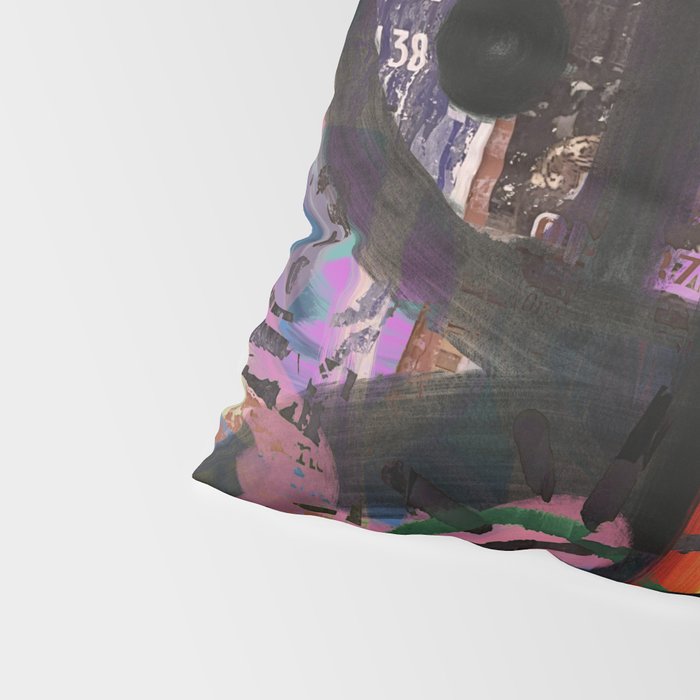 Big Mouth Graffiti Urban Art Collage in the Streets of Bologna Pillow Sham Gallery Image 4