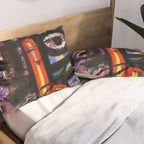 Big Mouth Graffiti Urban Art Collage in the Streets of Bologna Pillow Sham Gallery Image 2