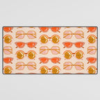 Retro Sunglasses - Retro Sunshine on Cream Desk Mat Gallery Image 3
