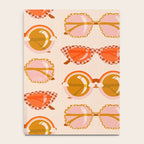 Retro Sunglasses - Retro Sunshine on Cream Notebook Gallery Image 4