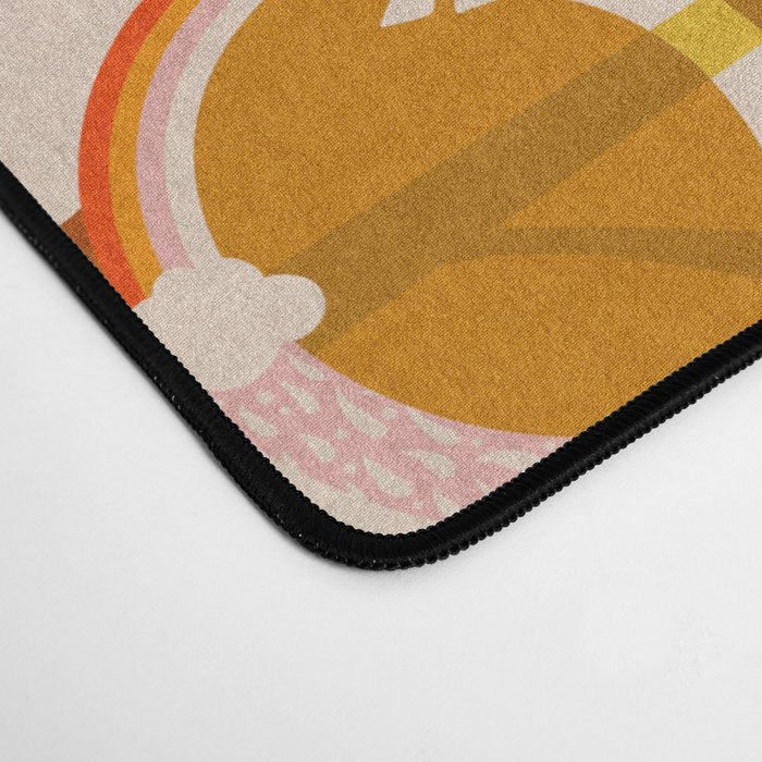 Retro Sunglasses - Retro Sunshine on Cream Desk Mat Gallery Image 4