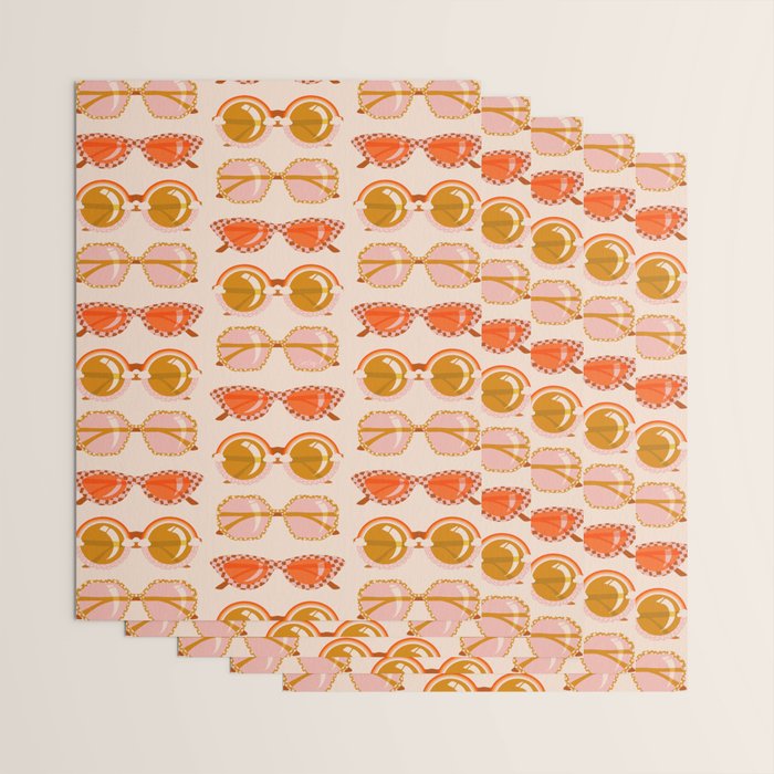 Retro Sunglasses - Retro Sunshine on Cream Wrapping Paper Gallery Image 3