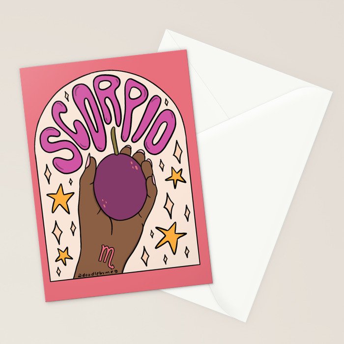 Scorpio Passion Fruit Stationery Card Gallery Image 2