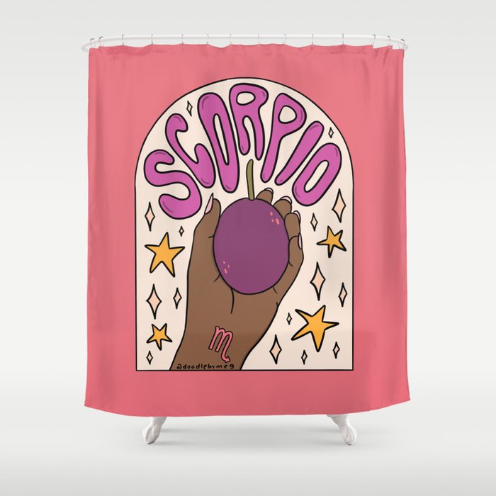 Scorpio Passion Fruit Shower Curtain Gallery Image 1