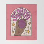 Scorpio Passion Fruit Throw Blanket Gallery Image 2