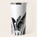 Traveler palm - bw Travel Mug Gallery Image 1