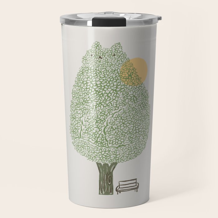 Cat and Plant 61: Cat Tree Travel Mug Gallery Image 1