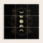 Moonlight Garden - Olive Green Wood Wall Art Gallery Image 1