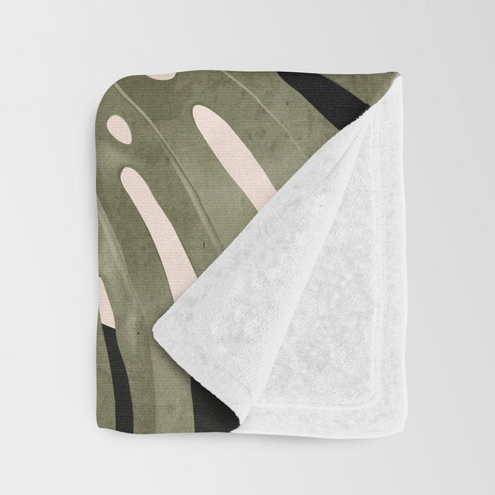 Jungle Abstract 14 Throw Blanket Gallery Image 3