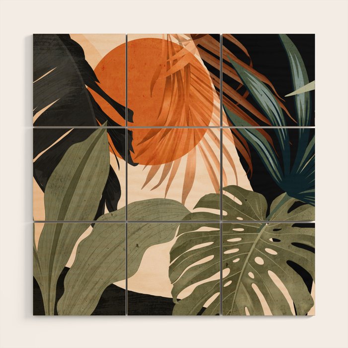 Jungle Abstract 14 Wood Wall Art Gallery Image 1