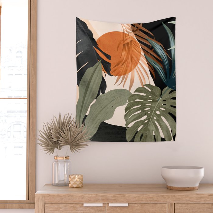 Jungle Abstract 14 Wall Tapestry Gallery Image 2