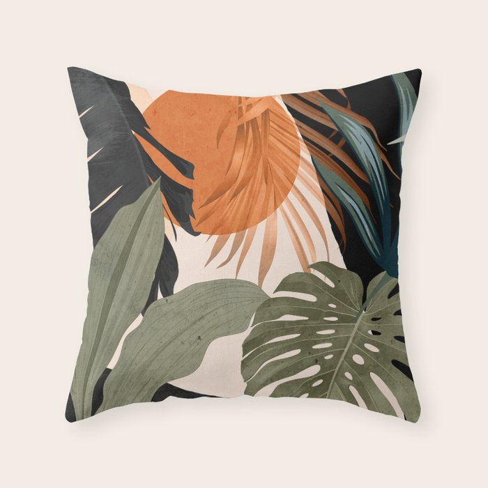 Jungle Abstract 14 Throw Pillow Gallery Image 6