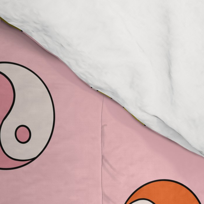 Rainbow Yin Yang Print Comforter Gallery Image 4