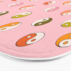 Rainbow Yin Yang Print Bath Mat Gallery Image 3